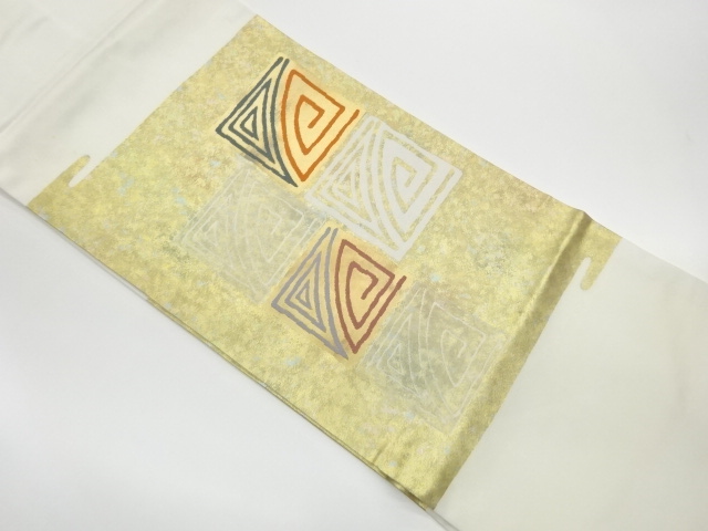 JAPANESE KIMONO / VINTAGE NAGOYA OBI / WOVEN SHIKISHI PATTERN